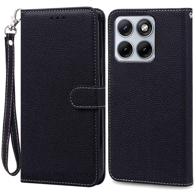 Enhanced Leather Flip Wallet Cover | Magnetic Book-Style Protective Case for Motorola Edge 70 Fusion