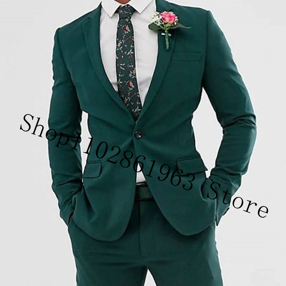 Latest Men's Suit Blazer Pants Designs Slim Fit Notched Lapel 2 Pieces Men Suit Formal Groomsmen Wedding Tuxedos Terno Masculino