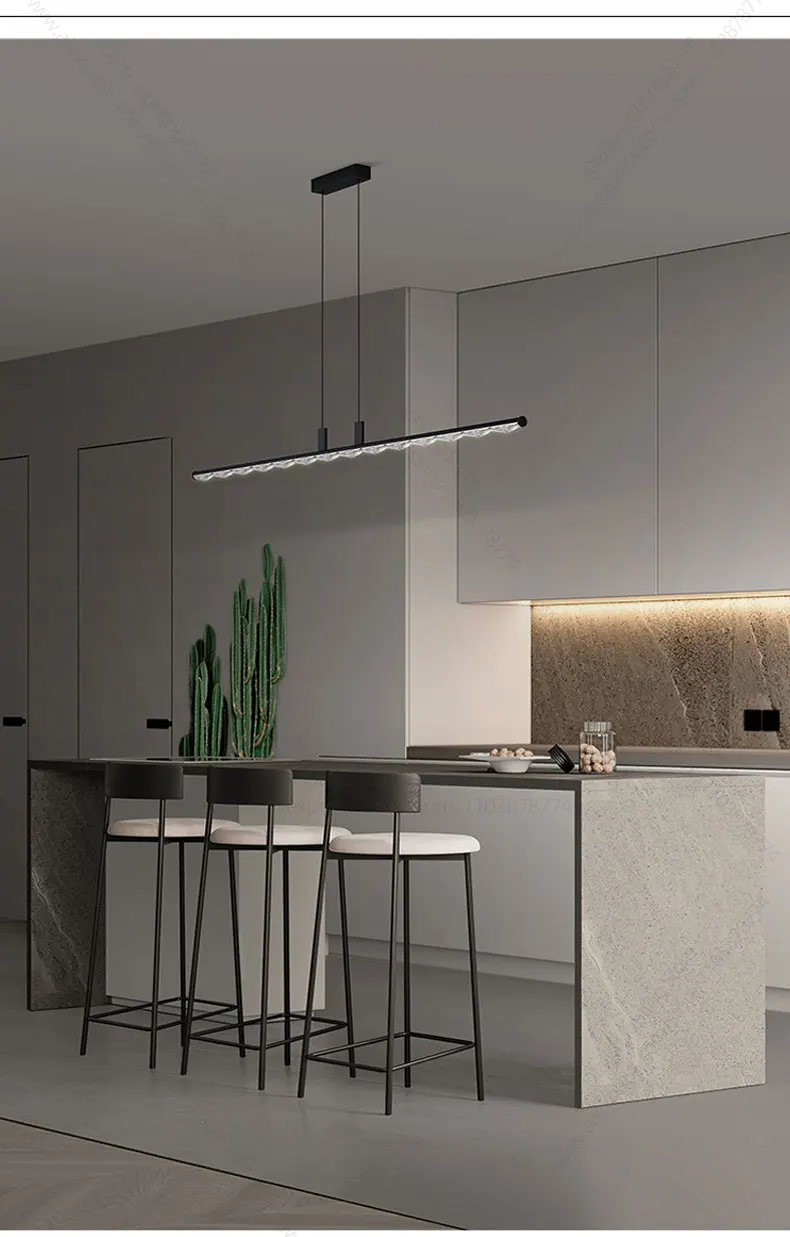 Description Picture 6 of itemHome Decor Dining Room Chandelier Nordic Minimalist Study Light Led Ceiling Kitchen Lighting Cafe Bar Interior Pendant Lighting