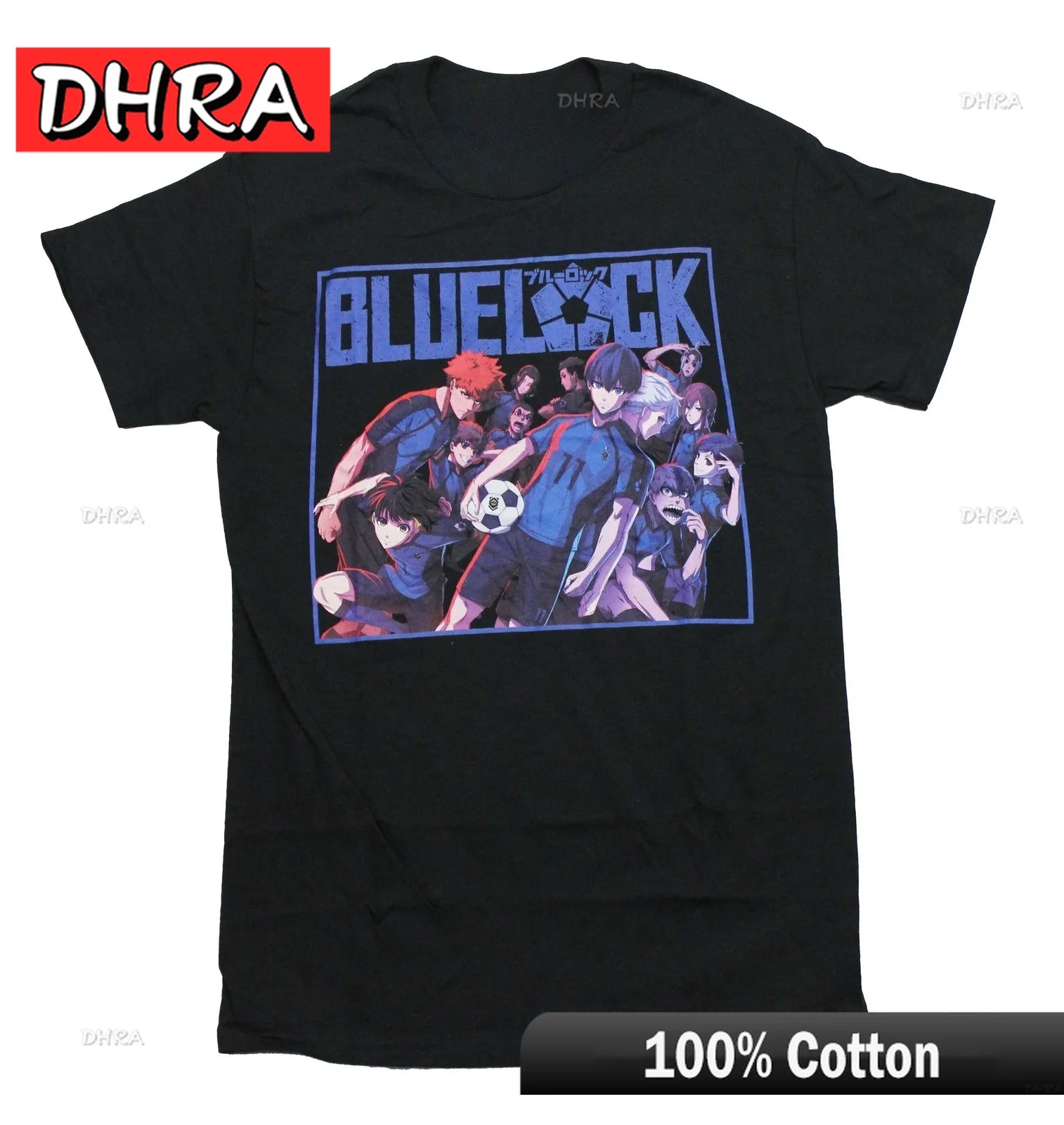 Unisex Blue Lock Anime Graphic Cotton Tee - Short Sleeve Summer Top