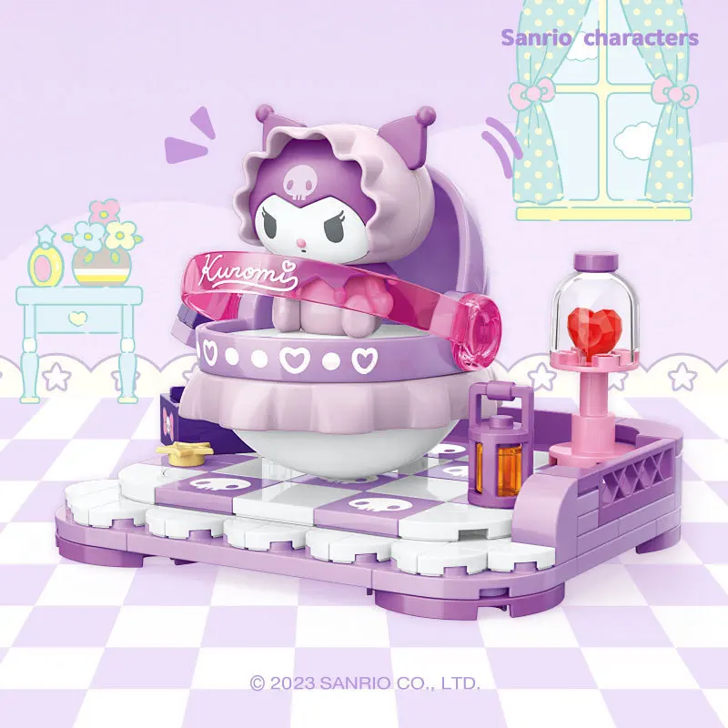 

Новинка Sanrio вибрирующие кубики для кровати мультфильм Hello Kitty My Melody Cinnamoroll Kuromi кубики украшения детские игрушки