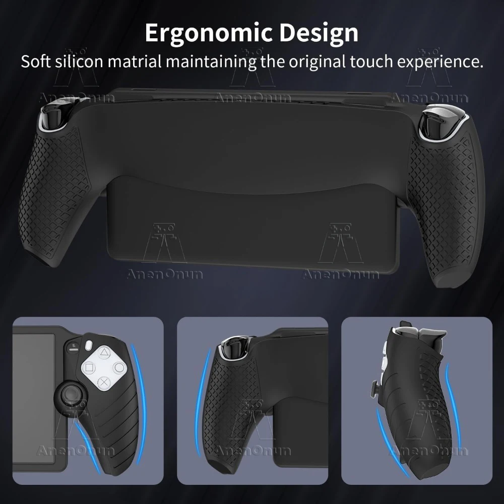 Silicone Shockproof Non-Slip Protective Case - Black