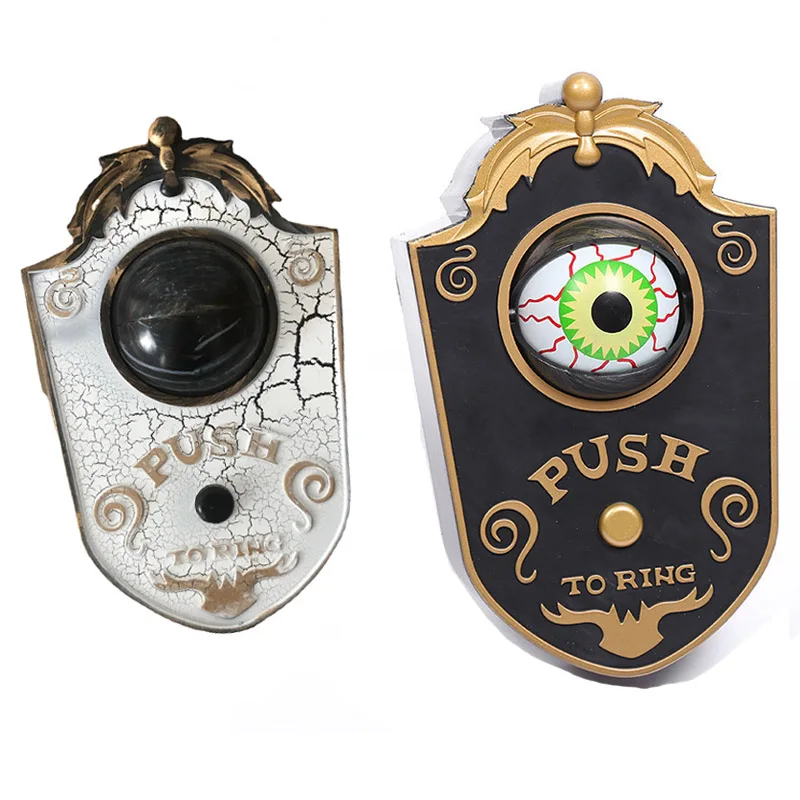

Halloween One Eyed Doorbell Haunted Horror Props Glowing Hanging Piece Door Doorbell Eyeball Bell Decoration J10