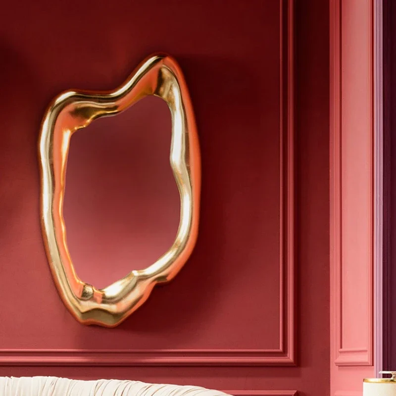 Irregular Full Body Mirror Large Vanity Shaving Shower Wall Mirror Pocket Design Free Shipping Miroir Salle De Bain Miroir