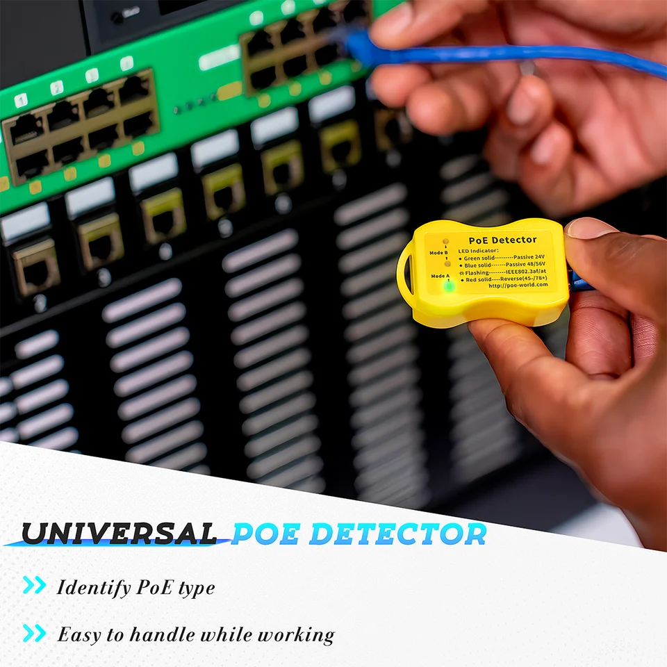 488 PoE Tester Inline für Power over Ethernet Spannung Strom Test RJ45