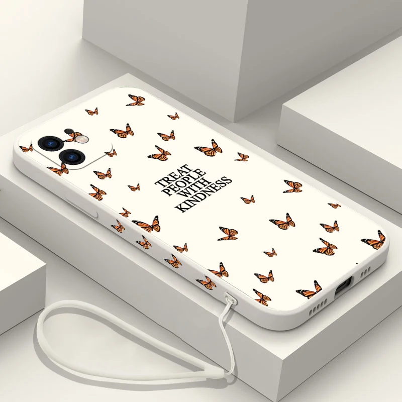 Чехол для телефона TPWK для iPhone 15 14 13 12 11 Pro Max Mini XR XS MAX SE 8 7 Plus с ремешком