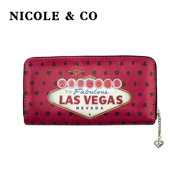 Nicole & Co-billeteras De Cuero Sintético Para Mujer, Tarjetero De