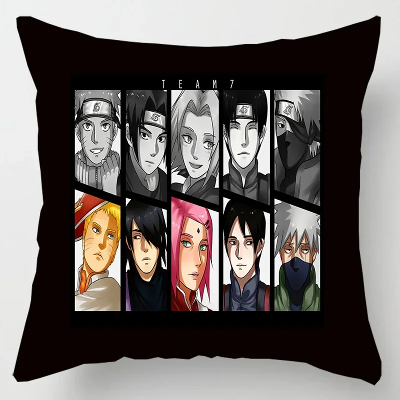 Naruto Red Cloud Uchiha Itachi Decorative Square Pillow Cover