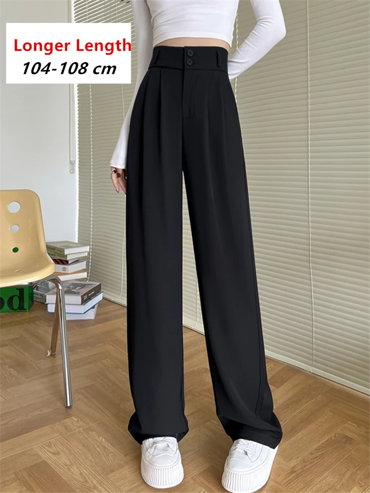 2023 Women Tall Waist Summer Leisure Elastic Beach Pants Pocket Thin  Section Height Comfortable Wide Leg Pants Casual Elastic - AliExpress