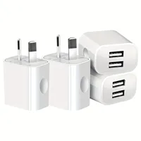 Dual USB Wall Charger,USB Power Adapter Plug, Double USB Wall Plug Adapter, 2-Port USB AU Plug 5V/2.1A Charger For Mobile Phone