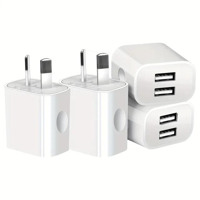 Dual USB Wall Charger,USB Power Adapter Plug, Double USB Wall Plug Adapter, 2-Port USB AU Plug 5V/2.1A Charger For Mobile Phone