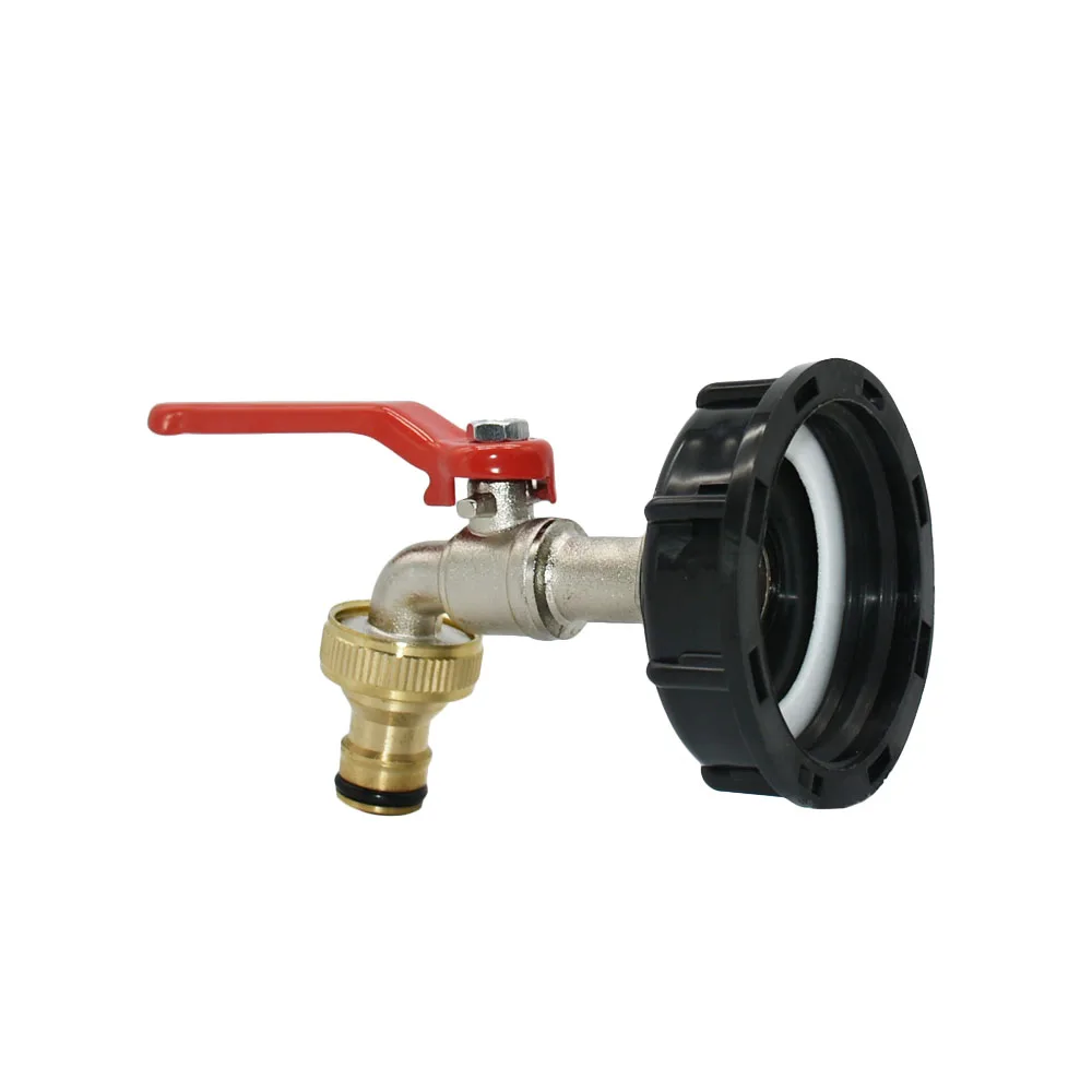 S60 x 16mm 젖꼭지 수도꼭지 어댑터 야외 빗물 수집 버킷 IBC 탱크 수족관 탭 교체 배수 피팅
