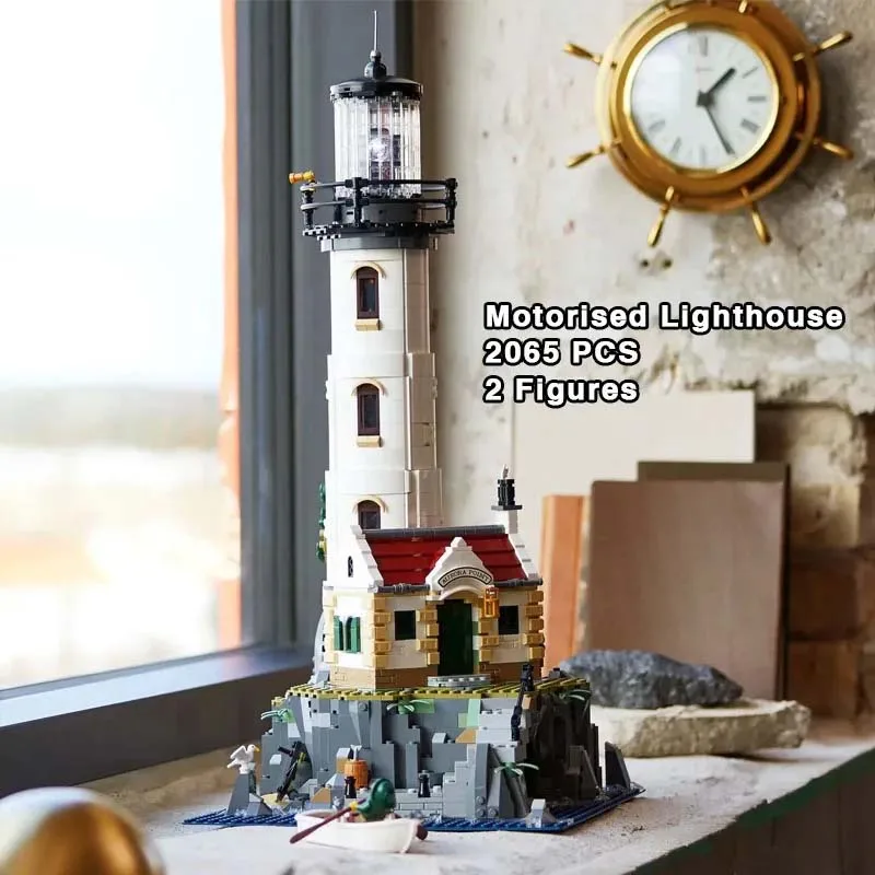 

2065 PCS Motorised Lighthouse Building Blocks Bricks Kids Christmas Birthday Gifts Toy Compatible With 21335