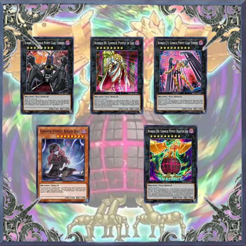 55Pcs Yugioh Cards Gimmick Puppet Card Deck Carta Fai Da Te Non Originale Master Duel