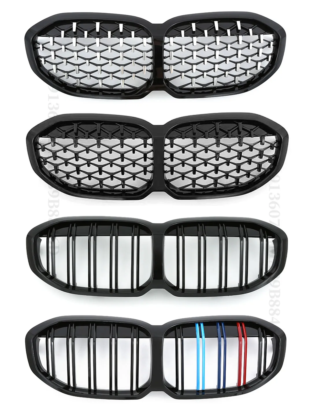 Frontgrill Stoßstange Nieren Kühler Gitter für BMW 1er F40 2014-2017 128ti  m135i xdrive 118i Diamant Grill Tuning Zubehör - AliExpress