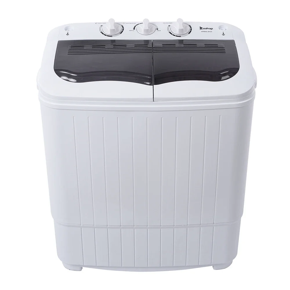 XPB35-ZK35 14.3(7.7 6.6)lbs Semi-automatic Gray Cover Washing Machine 3