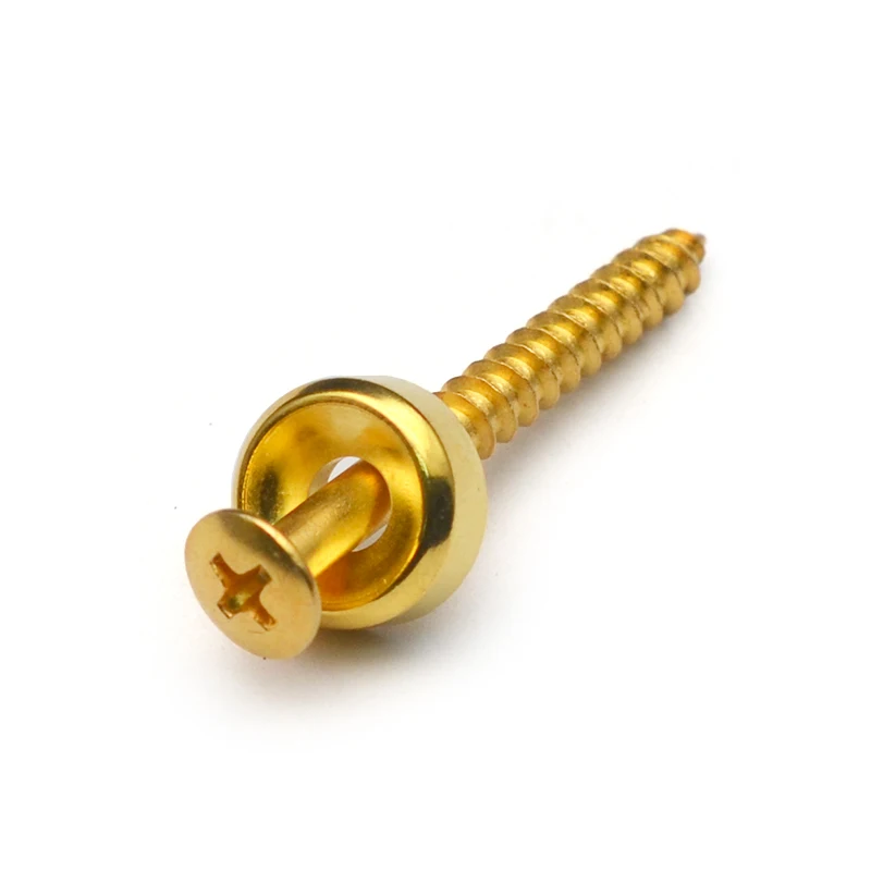 Guitar neck Joint Plate Screw Bushings Ferrules For Neck Mounting With Screws black-chrome-Gold 40pcs