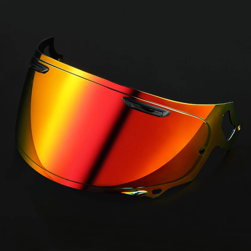With Gold Red visor