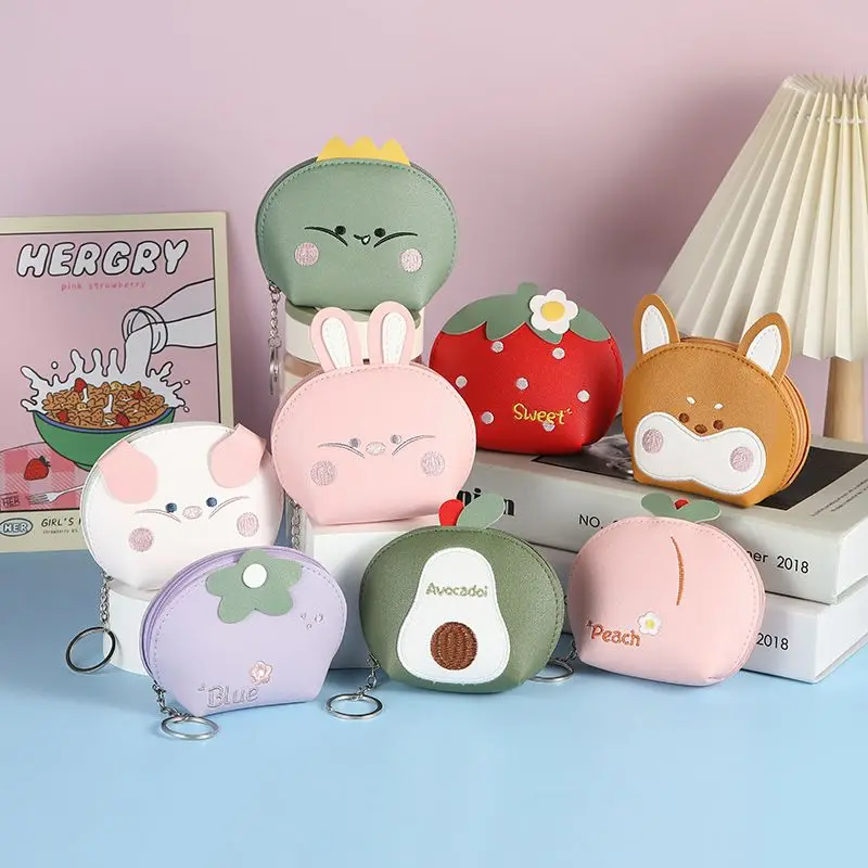 

Корейский мультяшный маленький кошелек, Детский кошелек для монет, школьная сумка, автомобильный брелок, мини-подвеска, подарок для детей, клатч, милый кошелек для девочки