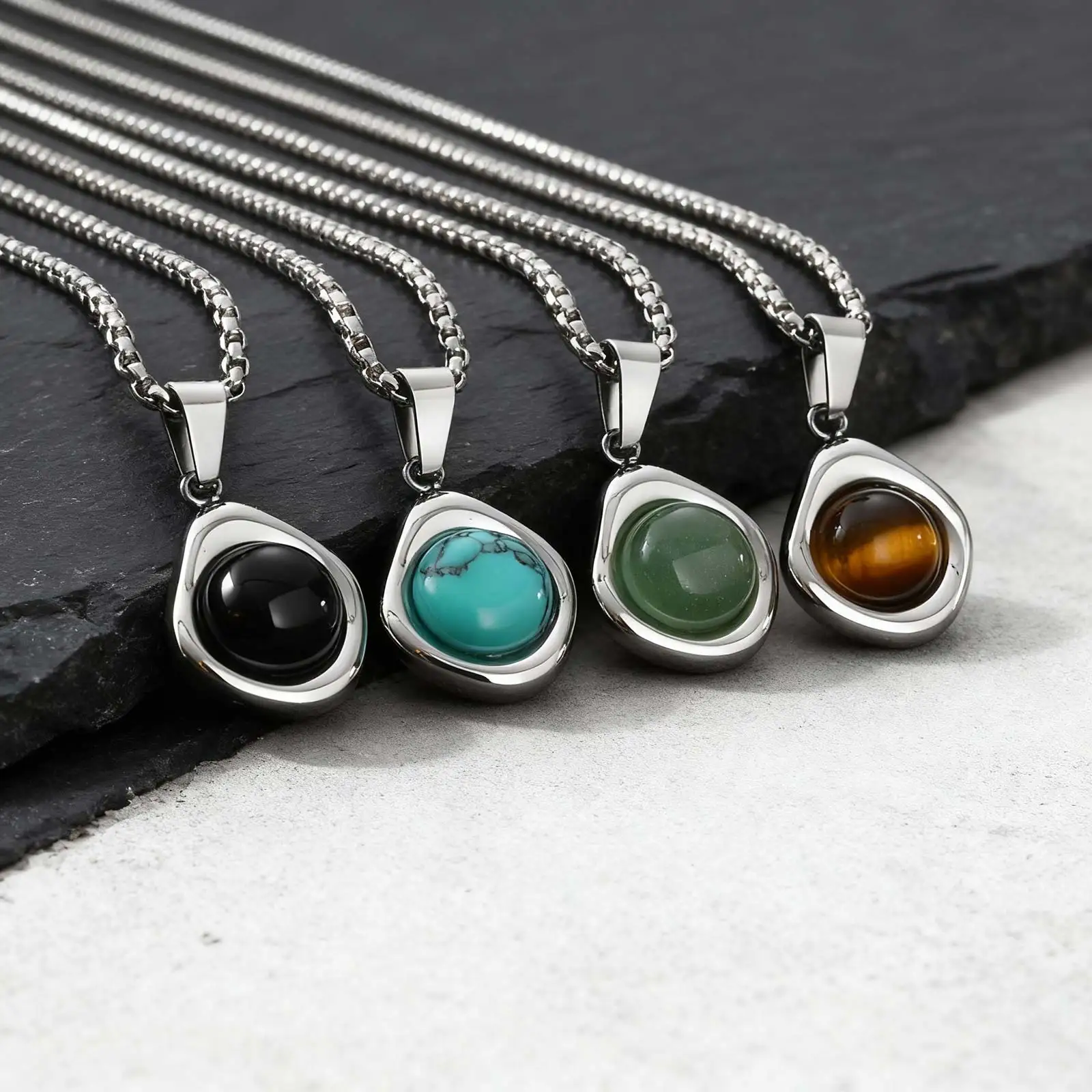 Stone Pendant Necklace 4