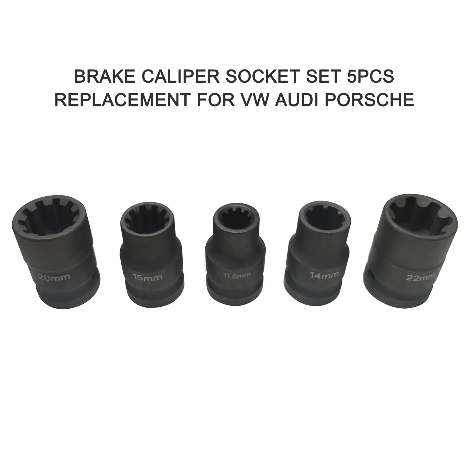 5PCS Brake Caliper Socket Set Brake Pad Screw Replacement for VW Audi Porsche