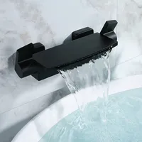 อ่างอาบน้ำชุดฝักบัวติดผนังก๊อกน้ำห้องน้ำ, ห้องน้ำเย็นและ Hot Mixer ก๊อกน้ำทองเหลือง Chrome/สีส้ม/สีขาว/สีดำ 6