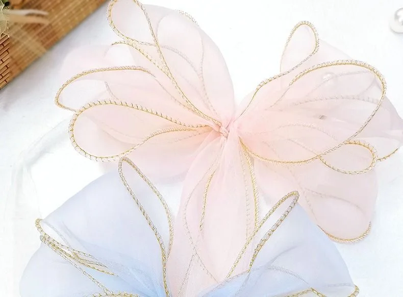 Description Picture 4 of item2Pcs Curtain Tieback Beautiful Bow Lace Holder Hook Buckle Clip Pretty and Fashion Polyester Decorative Home Accessorie