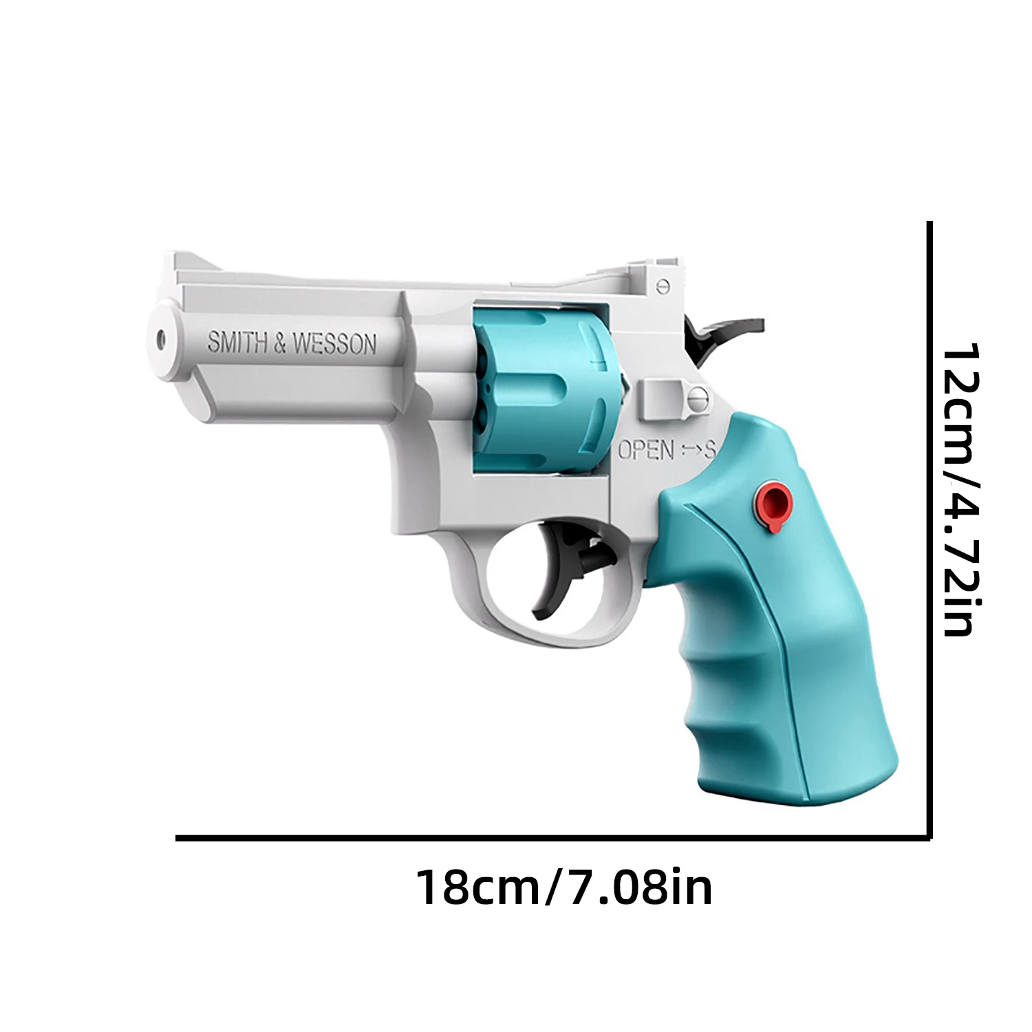 Children's revolver water gun mechanical continuous firing manual high-capacity beach water play outdoor water battle toy 2