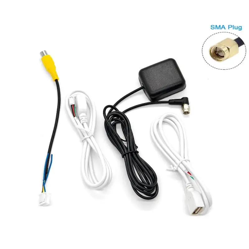 핫세일 차량용 라디오 외장 안테나 길이 조절 가능 신호 유니버설 4/6핀 커넥터 USB 고정밀 액티브 패치