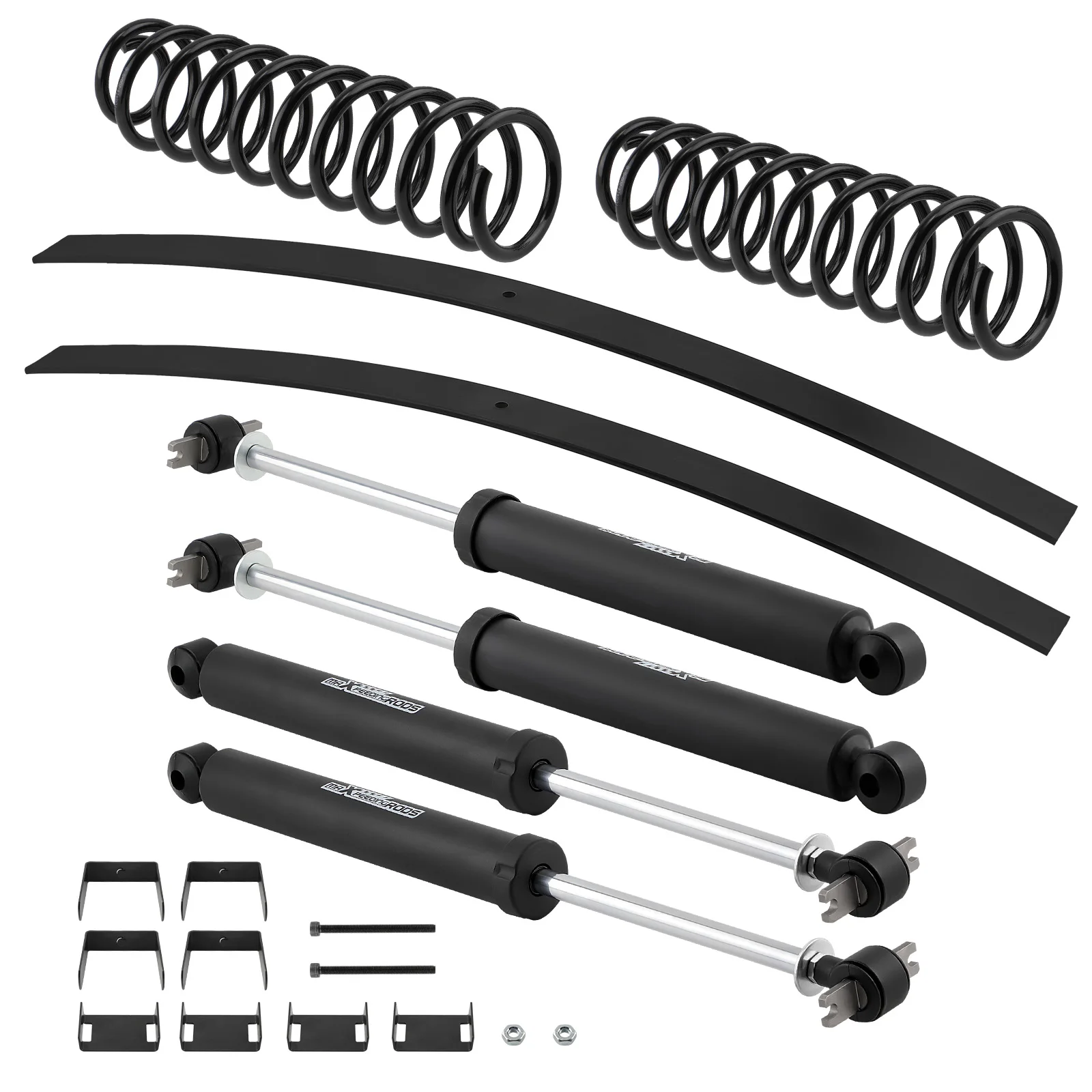 

3" inch Suspension Lift Kit w/ Shocks For Jeep Cherokee XJ 2WD 4WD 1984-2001 Add-a-leaf Springs