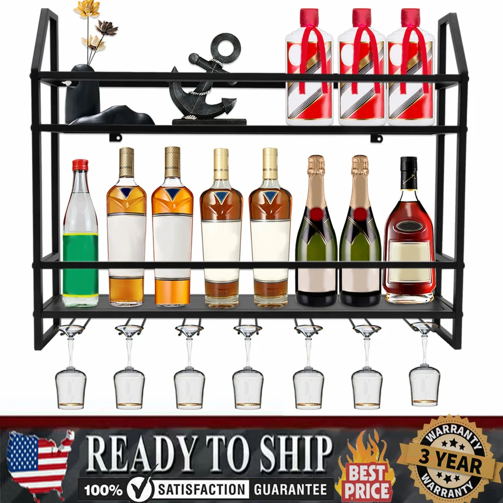 wall-mounted-wine-glass-rack-wine-rack-bottle-holder-bar-wine-storage-shelf-new