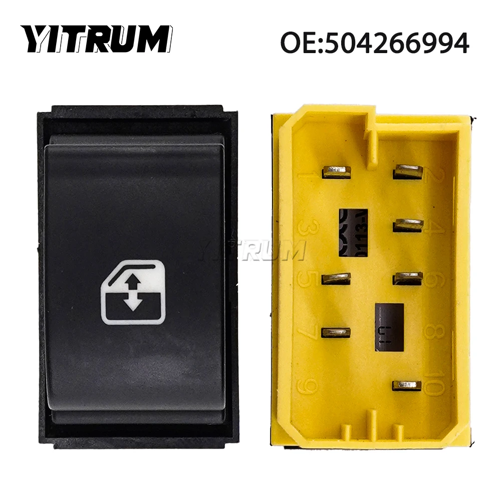 YITRUM 504266993 504266994 Control Button Power Window Switch Regulator Button For Iveco TRUCK