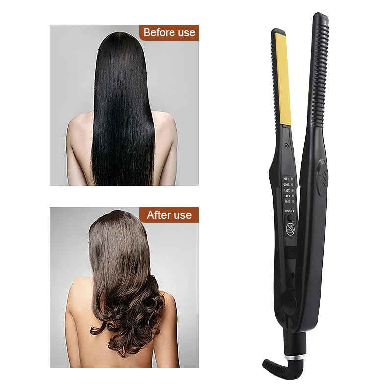 3/10 Pencil Flat Iron Mini Hair Straightener Fast Heating Beard Straightening Iron Small Flat Iron For Short Hair Straightener 6
