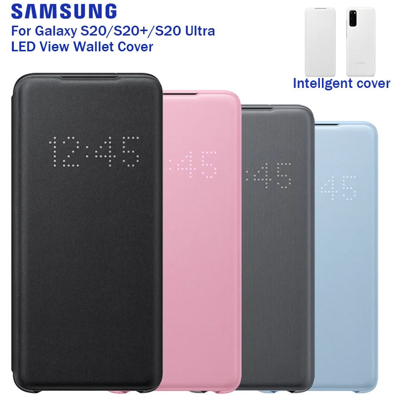 Samsung Original Smart LED View Case For Samsung GALAXY S20 S20+ S20 Plus  S20 Ultra 5G Wallet Flip Phone Cover