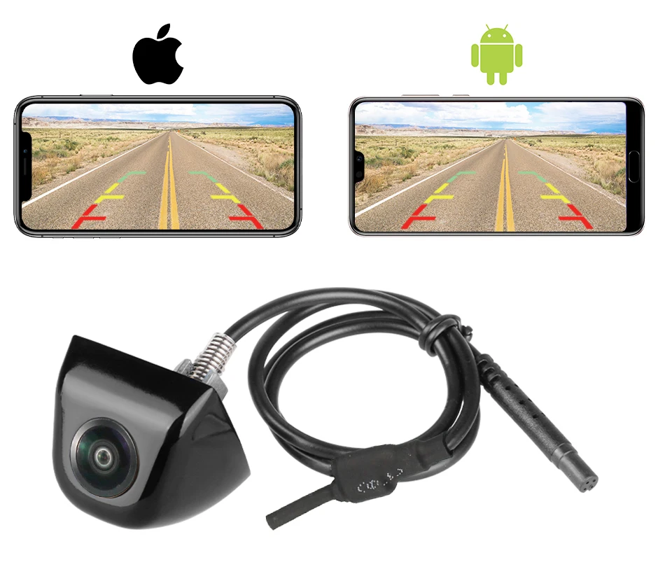 Greenyi hd 720p 170 ° fisheye universelle drahtlose 5g wifi Auto DVR-Recorder Rückansicht Rückfahr kamera für iPhone und Android-Handy – Detail 2