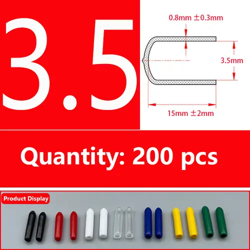 Rubber Cap Sleeve Soft Elasticity Silicone Protective Cover  Sealing Plug Thread Protection Sleeve Black Red White Blue 1.5-24mm - Image 41