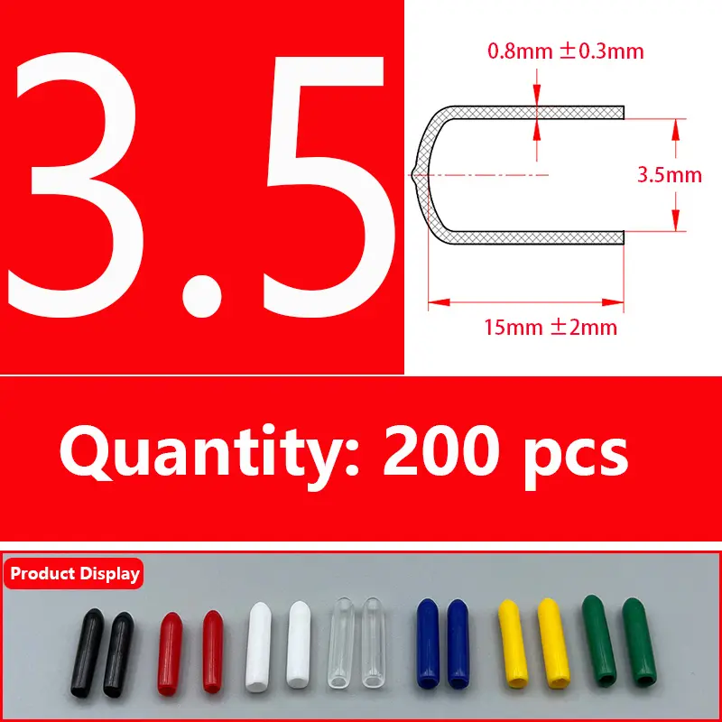 Rubber Cap Sleeve Soft Elasticity Silicone Protective Cover  Sealing Plug Thread Protection Sleeve Black Red White Blue 1.5-24mm - Image 41