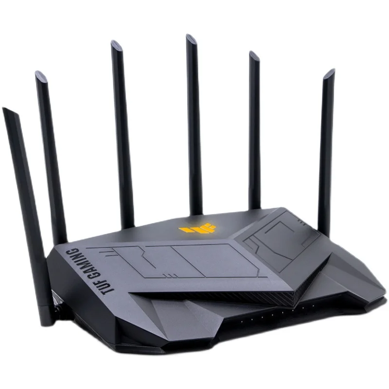 ASUS TUF-AX5400 TUF 게이밍 AX5400 듀얼 밴드 와이파이 6 게이밍 라우터, 전용 게이밍 포트 포함 AiMesh WiFi, 3 단계 포트 전달 