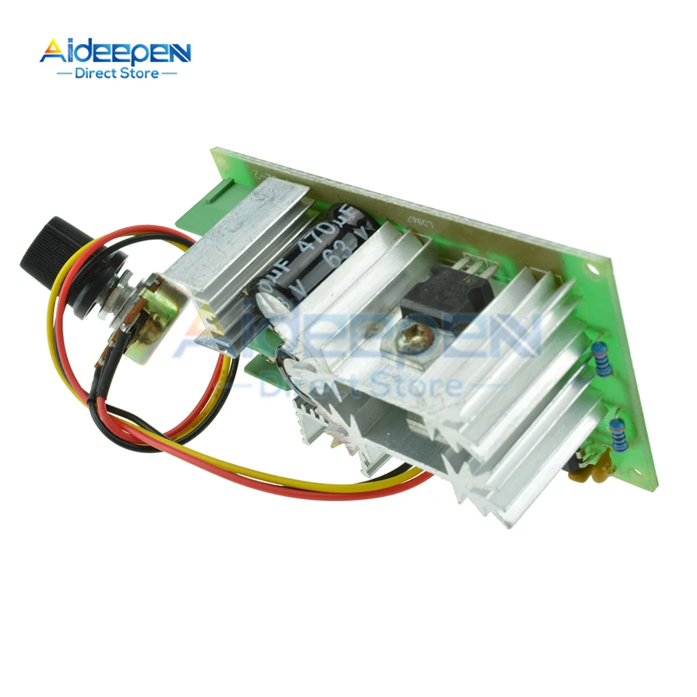 DC10-60V DC motor speed regulator 12V 24V 36V 48V High power drive module PWM Motor speed controller 20A current regulator