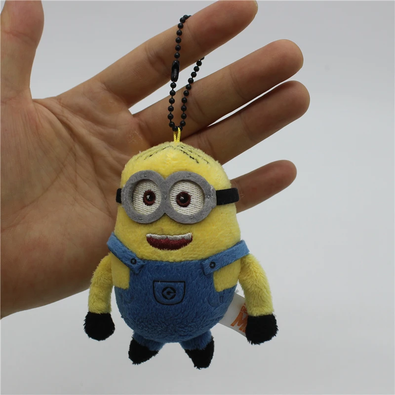 子供のためのミニオンズキーホルダー,ケーブ,かわいいペンダント,車の