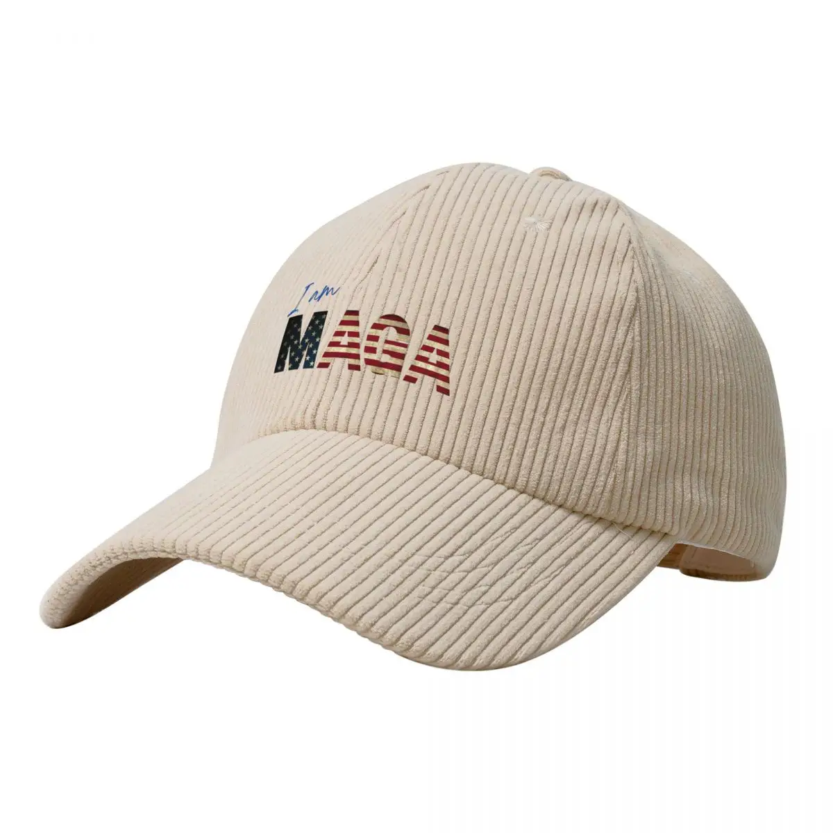I Am MAGA Unisex Corduroy Baseball Cap