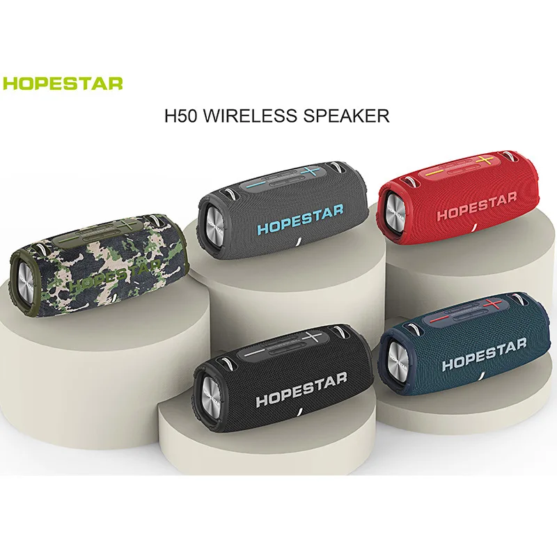

HIFI Audience HOPESTAR H50 Bluetooth Speakers Wireless Portable Outdoor Waterproof Subwoofer Surround Sound System TWS Series FM