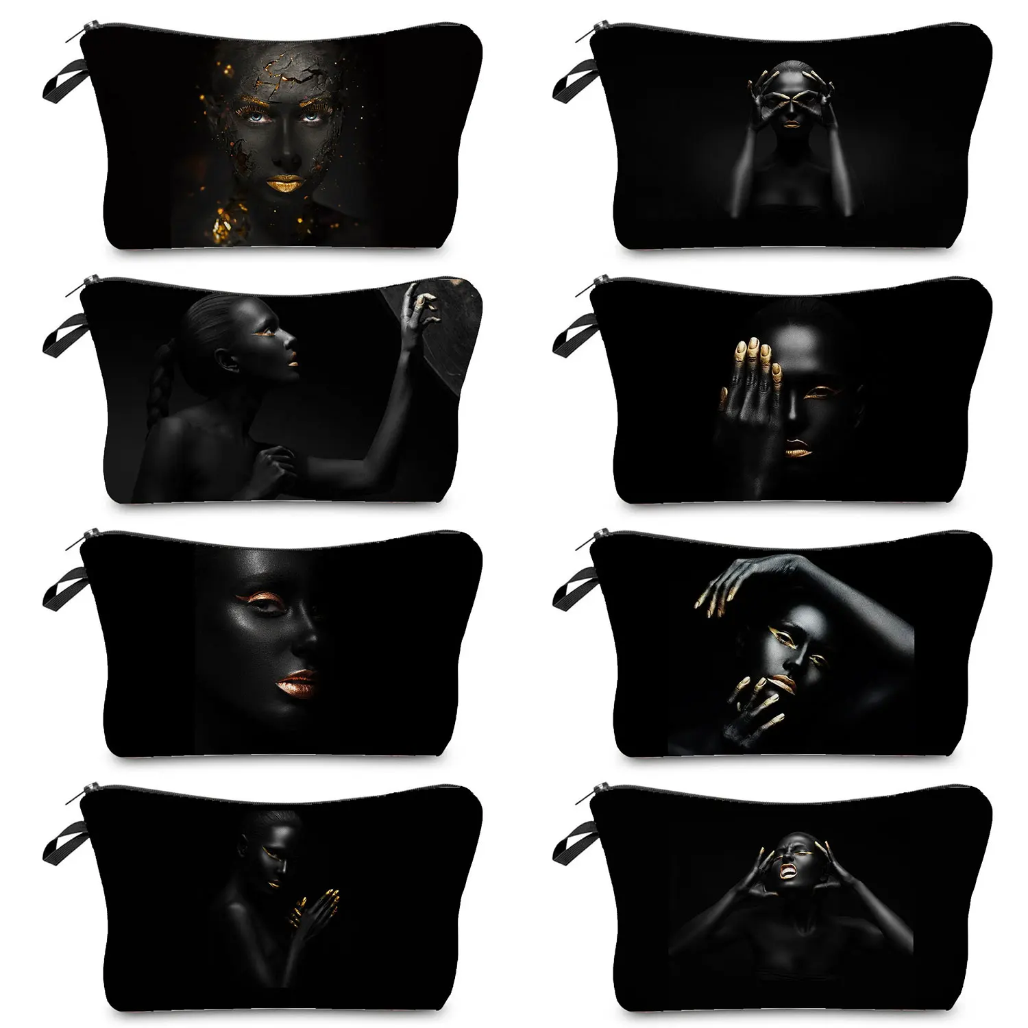 

Dark Series Art Female Handbag Fashion Customizable Ladies Cosmetics Storage Bag Toiletry Bag Outdoor Travel Women's Makeup Bag