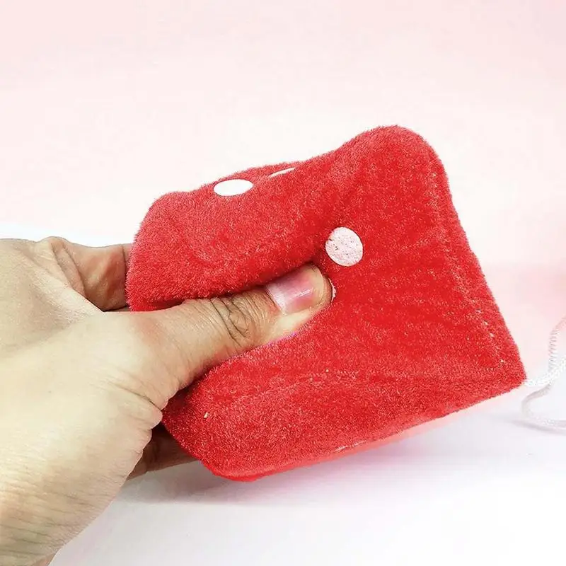 Tohuu Car Mirror Dice Plush Dice With Heart-Shaped Dots For Rear View Mirror Decorative Pendant Interior Rearview Decoration Respectable