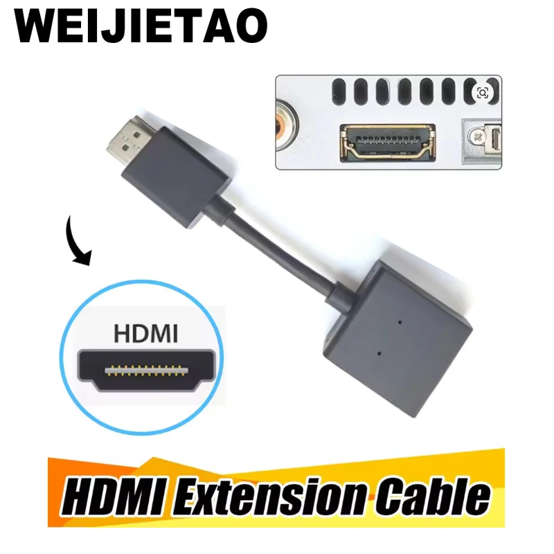High-Speed 4K HDMI Male-to-Female Extension Cable, 10cm