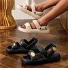 New Trend Cartoon Design Summer Non-slip Soft Sole Slides Lithe Seabeach Sandals Women Casual Slippers Ladies' Home Flip Flops 6