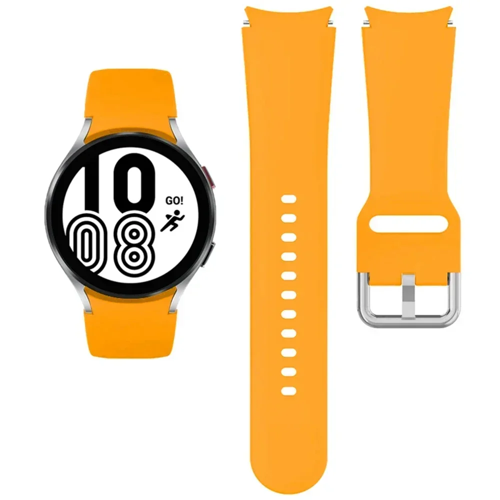 Sport Silicone Strap Band - No Gap Design, 20mm Bracelet