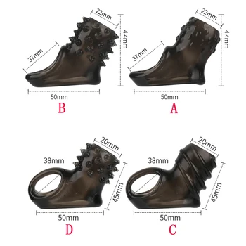 Cock Ring Penis Enlargement Male Delayed Ejaculation Penis Attachment Male Cock Chastity Cage Penis Sleeve Ring Sex Toys For Man 2