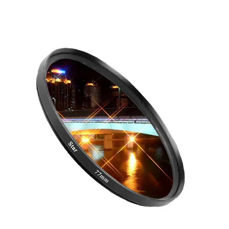 Star Filter 6 Line Camera Lens Filter 49mm 52mm 55 58 62mm 67mm 72mm 77mm 82mm L
