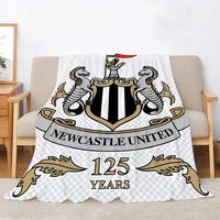 Warm Blankets for Cold Newcastle United Knitted Plaid Cotton Blanket King Size Picnic Throw Blanket for Sofa Luxury Bedding Knee 1